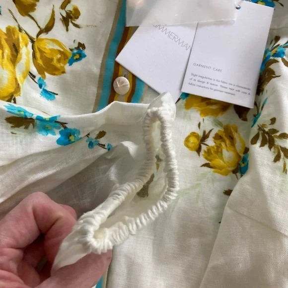 NWT Zimmermann Halcyon Shirtdress Size AU 0P/US 2P - Picture 8 of 12